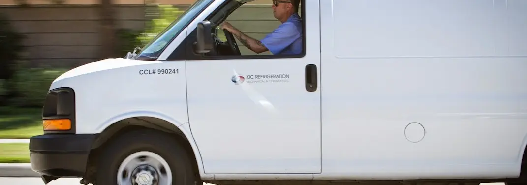 KIC Refrigeration service vehicle serving White Oak area